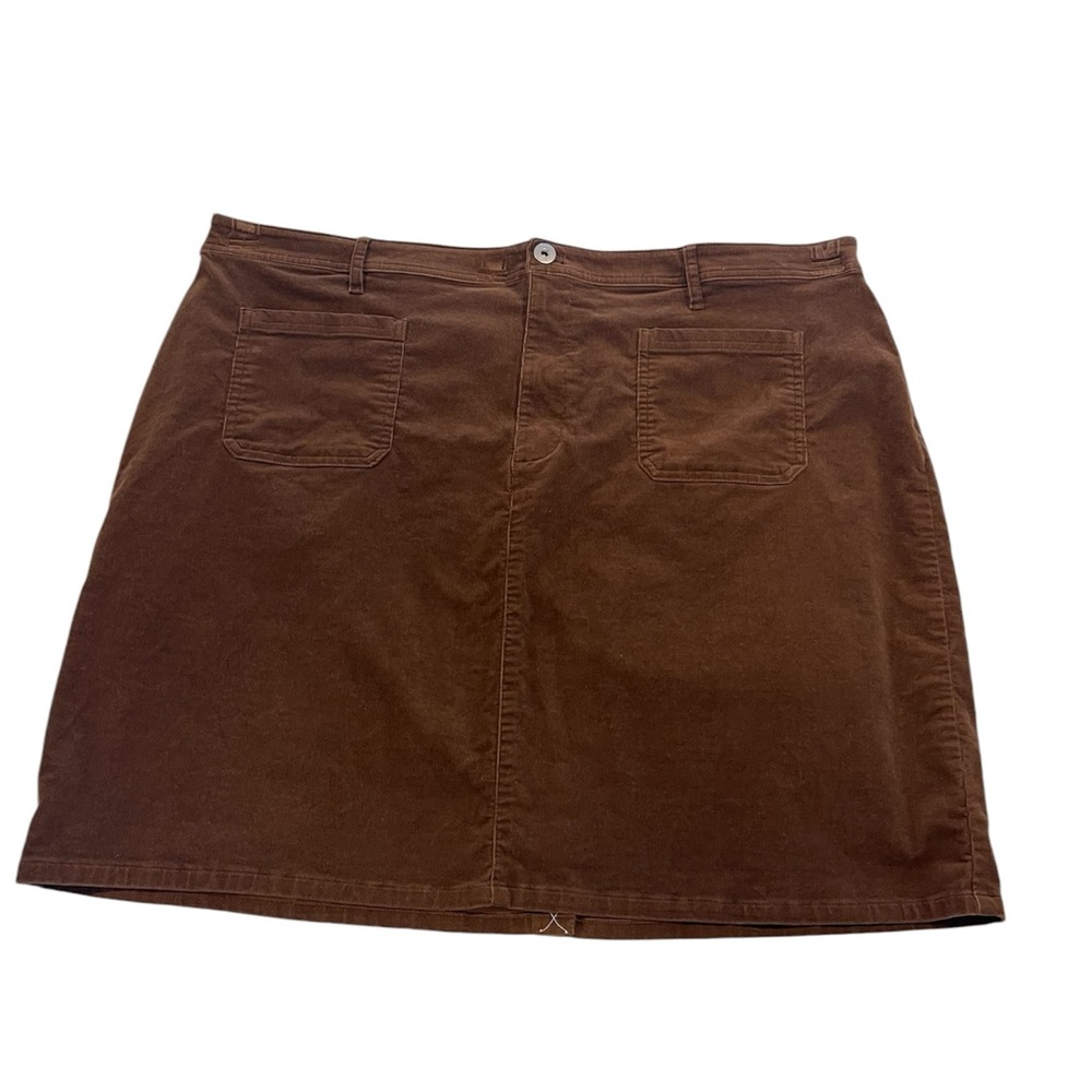 J. Jill Womens Size 22 Brown Corduroy Fall/winter Skirt Career Wear
